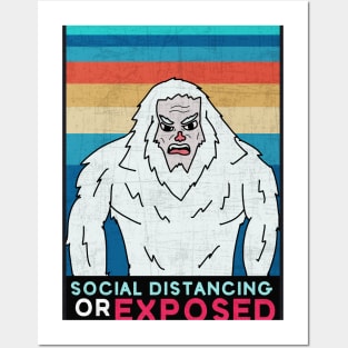 Yeti Senior of Social Distancing Posters and Art